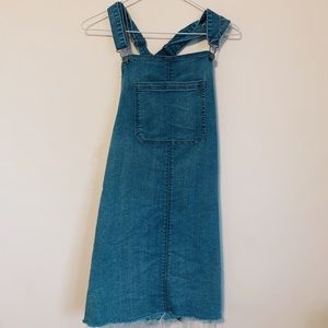 Jean Overalls Dress
